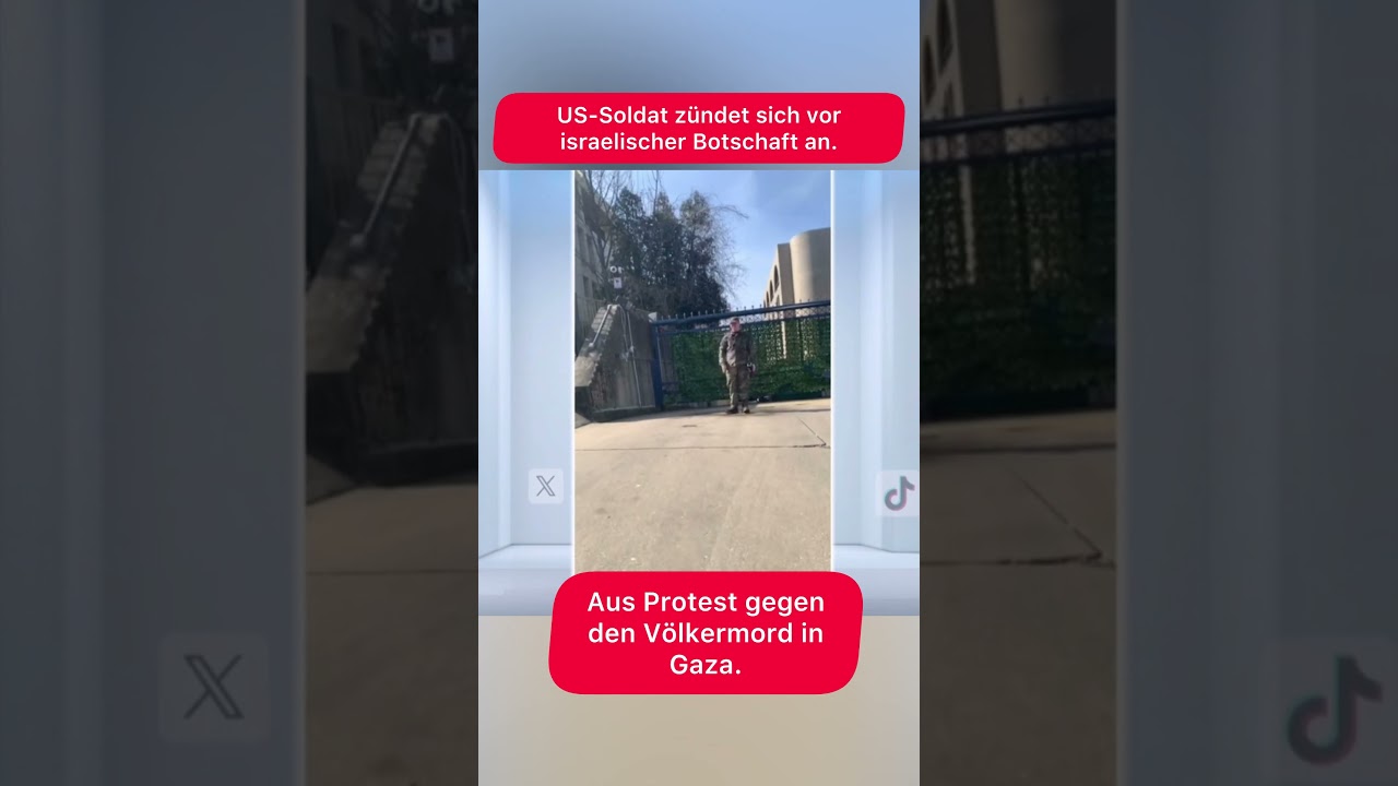 #Aaron #bushnell #US-Soldat #soldat #protest #botschaft #pal&auml;stina #gaza