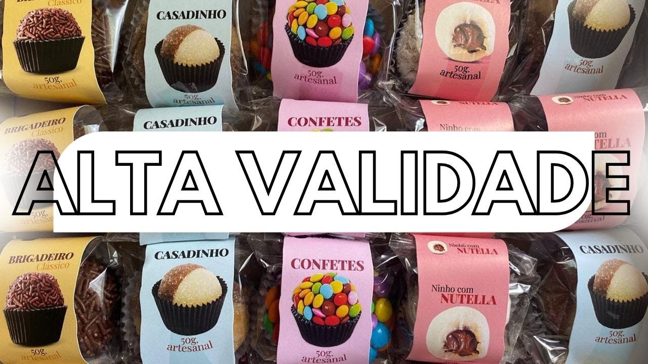 Alta Validade para FORNECER DOCES para REVENDA