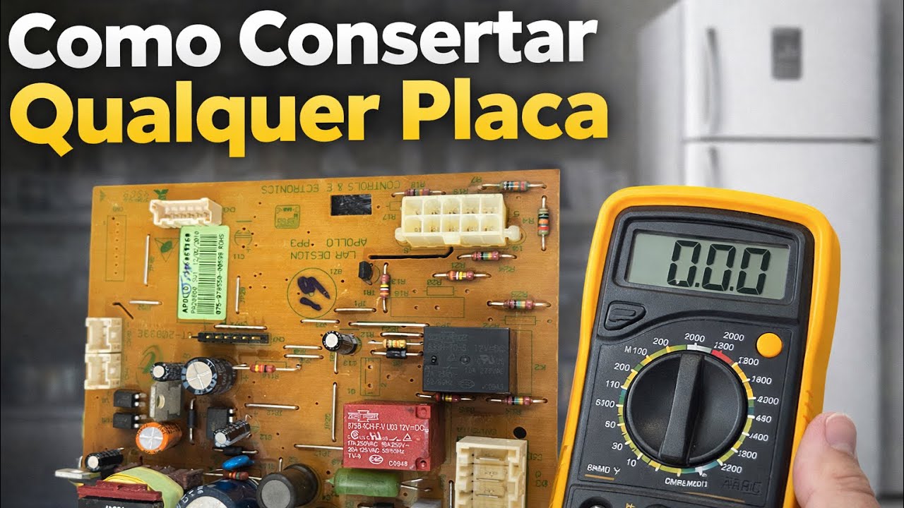 Como Consertar Qualquer Placa de Geladeira | Teste Completo com Multímetro