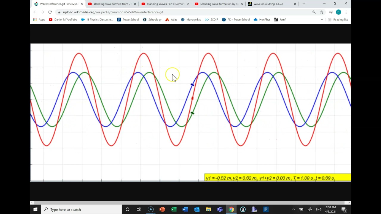 Standing Waves, Nodes, Antinodes