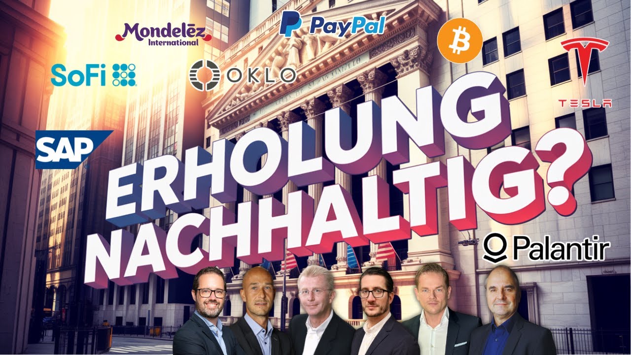 Verluste aufgeholt &ndash; Trendwende zum Wochenstart? US-Indizes, DAX, ARM, Oklo, PYPL, Palantir, BTC