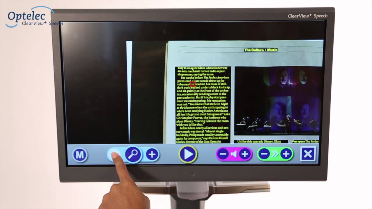 Téléagrandisseur et lecteur de texte audio Optelec ClearView+ Speech: Comment ça marche