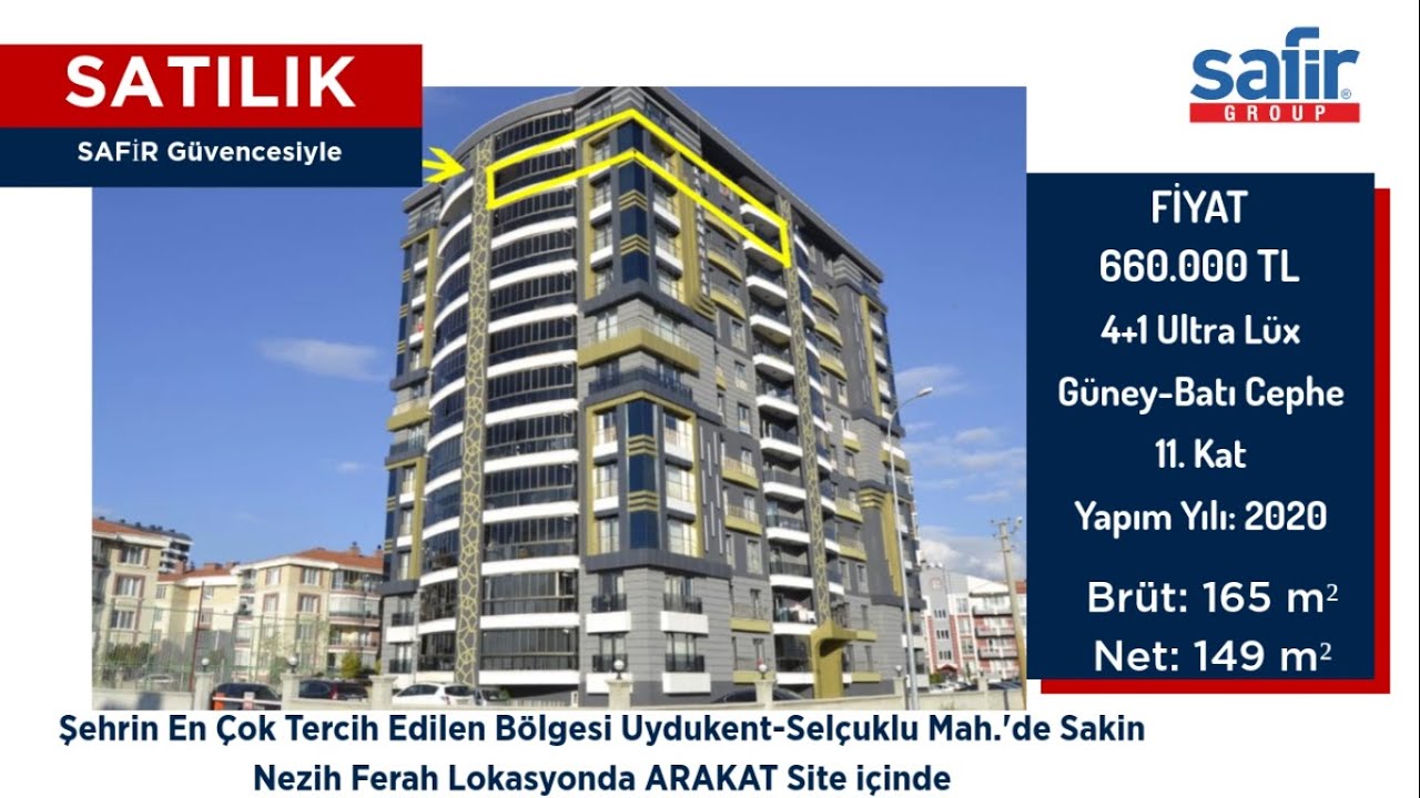 SATILMIŞTIR!!! İLGİNİZE TEŞEKK&Uuml;RLER... UYDUKENT'TE SATILIK 4+1 ULTRA L&Uuml;X DAİRE