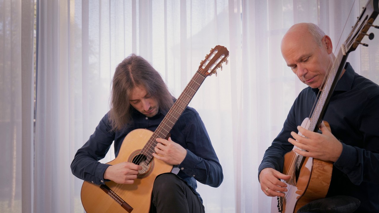 Sergei Prokofiev: Pittoresco (Arpa), Op. 22 No. 7 | Visions Fugitives | Hladek-Yanchev Guitar Duo