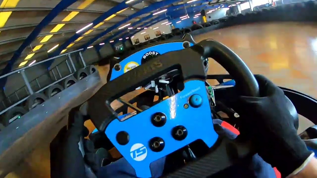 karting at TeamSport Farnborough 02.08.24 session 1 other drivers on track not knowing the rules**