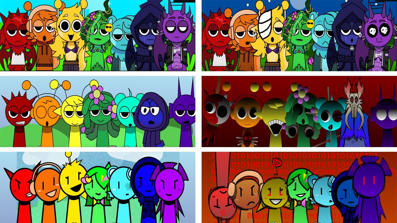 Incredibox - Sprunki but RAINBOW in Different Mods