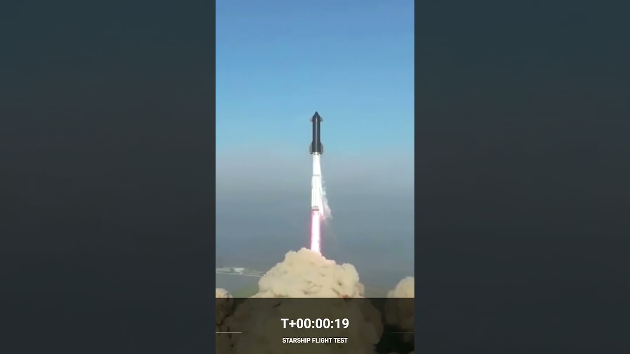 SpaceX launches Starship rocket but suffers mid-flight failure #Shorts