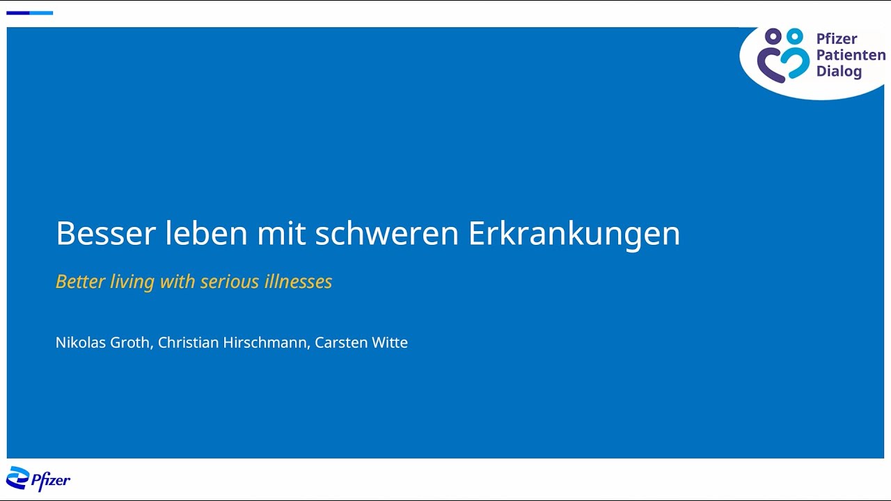 Pfizer-Patienten-Dialog 2024 – Talkrunde 2