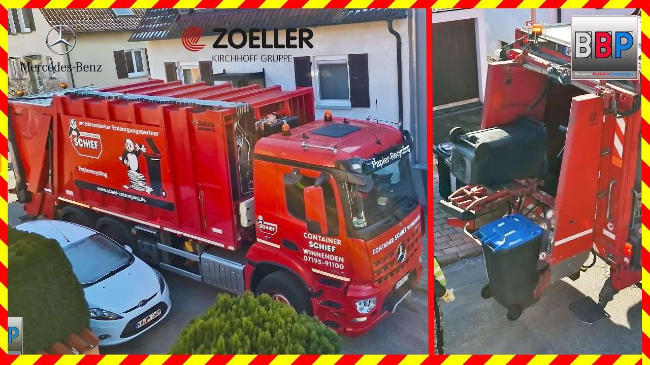 Mercedes-Benz AROCS / Zoeller Medium X2, Papiertonne, 2024