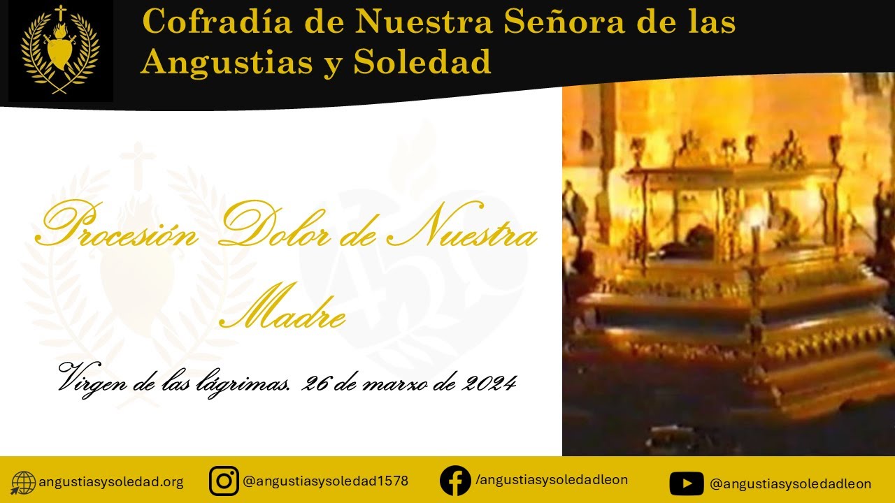 Virgen de las lágrimas. Procesión Dolor de Nuestra Madre. Martes Santo 2024.