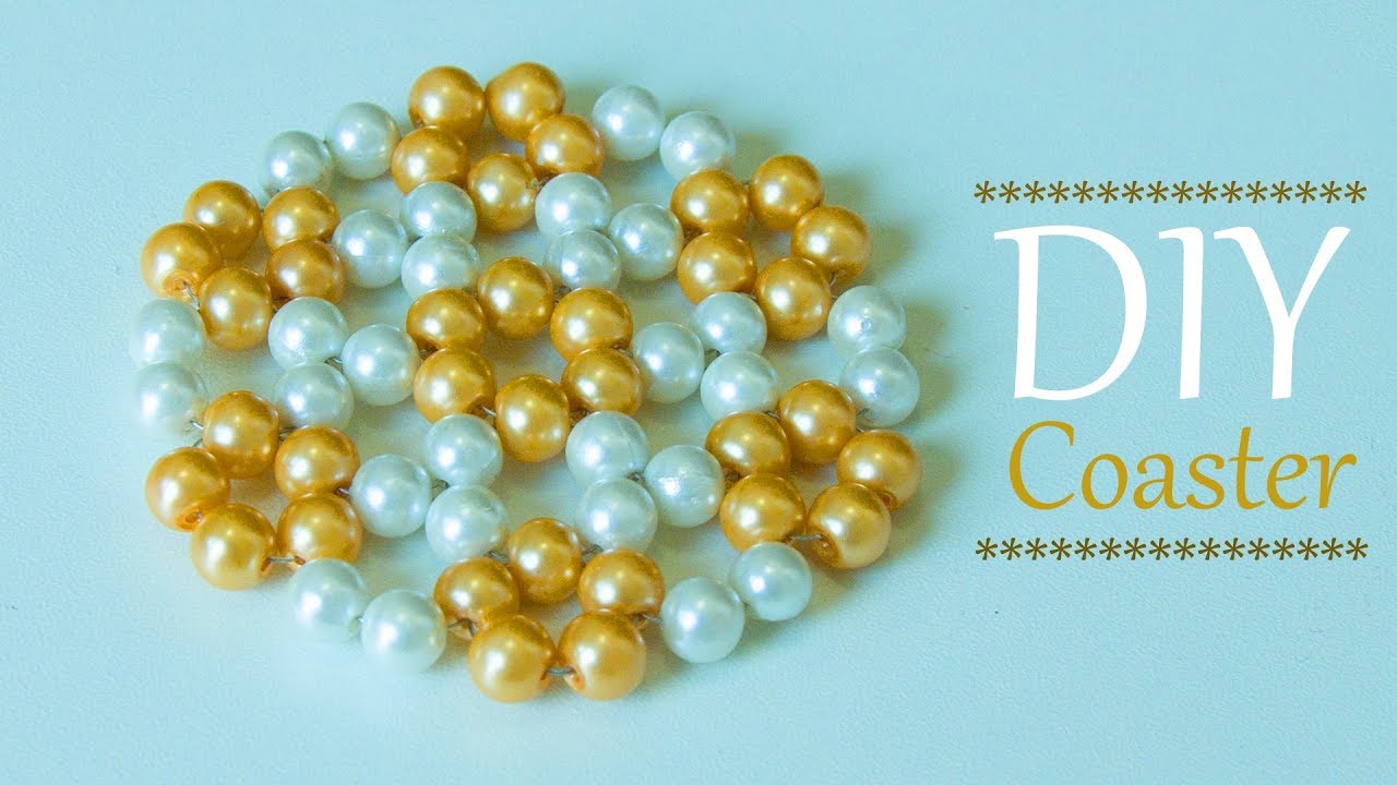 Make coasters|coasters for tea table or coffee table|home decoration ideas|Beads art\vineeta mishra