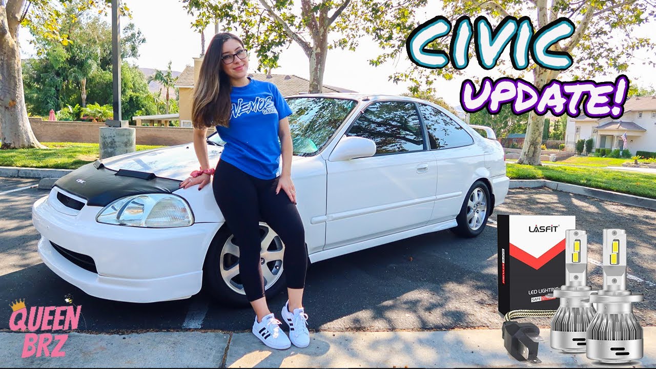Honda Civic EK Coupe: LASFIT LED headlight install
