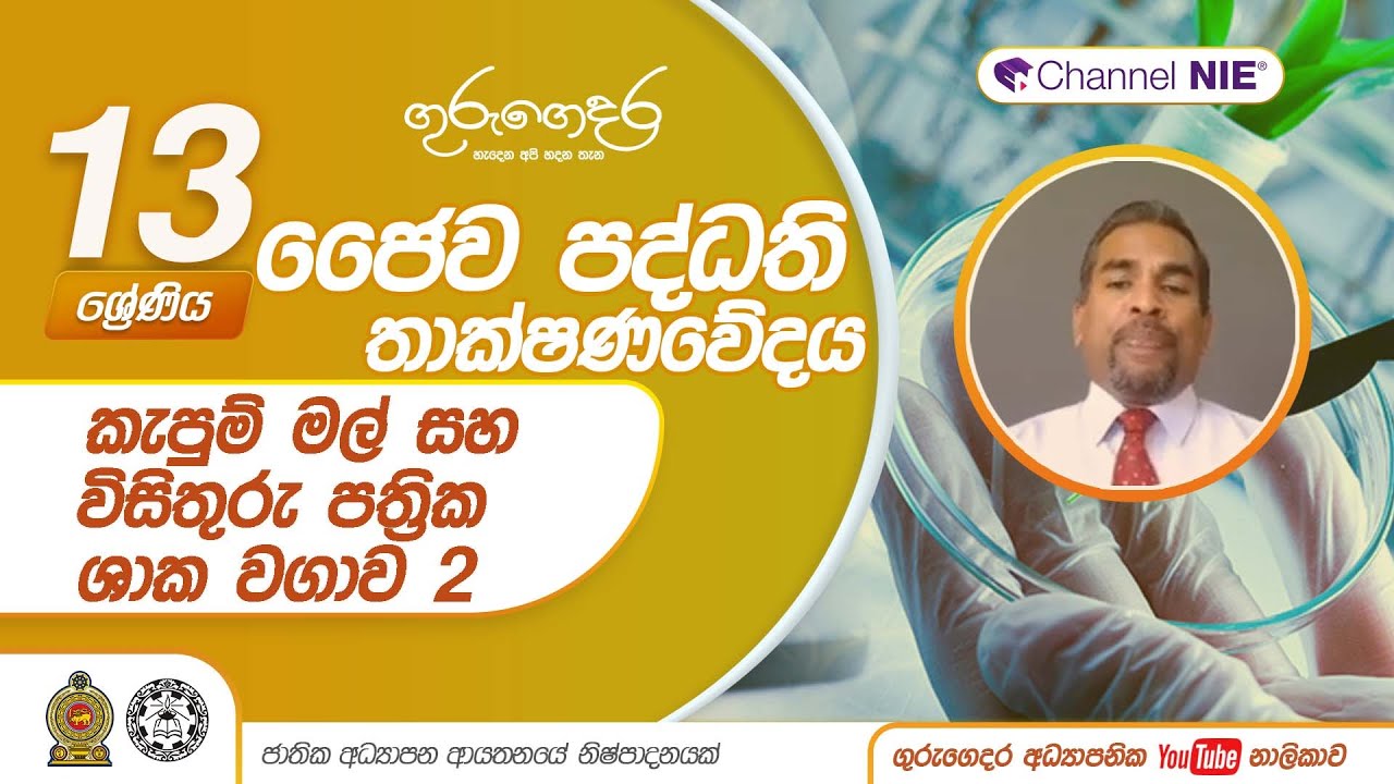කැපුම් මල් සහ විසිතුරු පත්‍රික ශාක වගාව2-Lesson 06 -A/L Bio Systems Technology(ජෛව පද්ධති තාක්ෂණවේදය