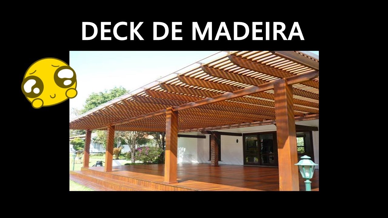 Constru&ccedil;&atilde;o de um  Deck  De Madeira