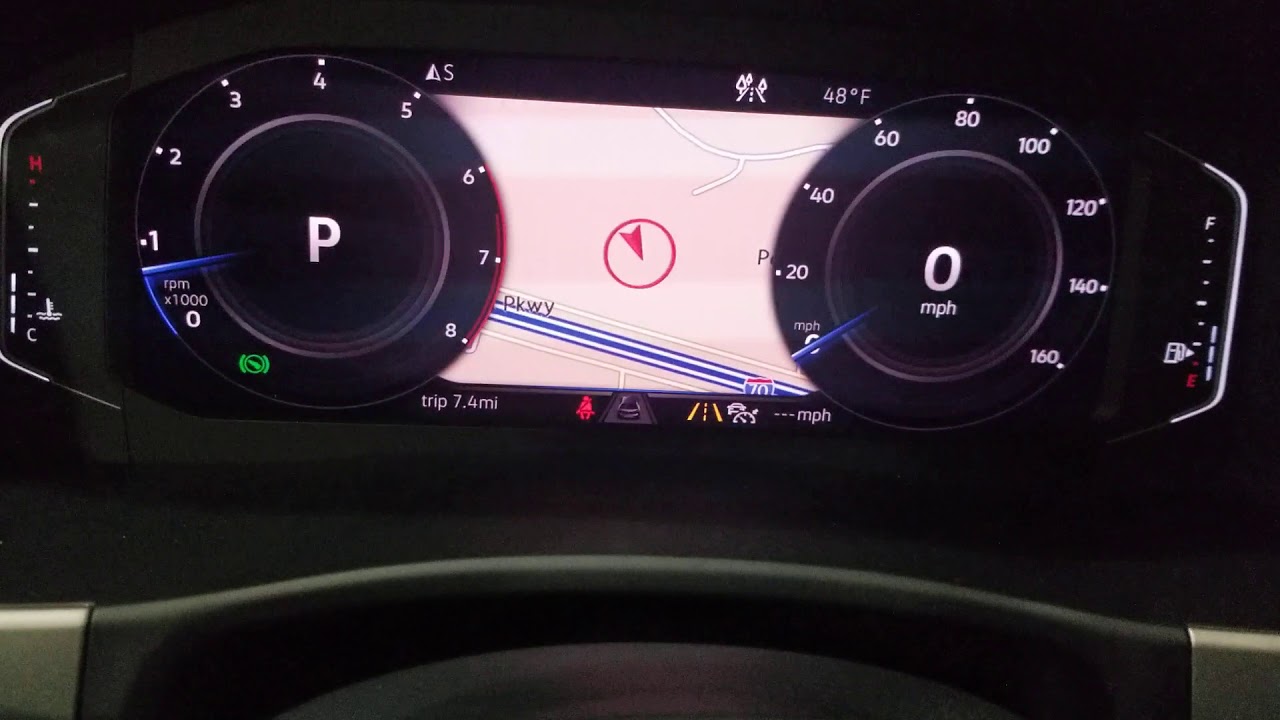 Как получить навигационную карту на Volkswagen Digital Cockpit
