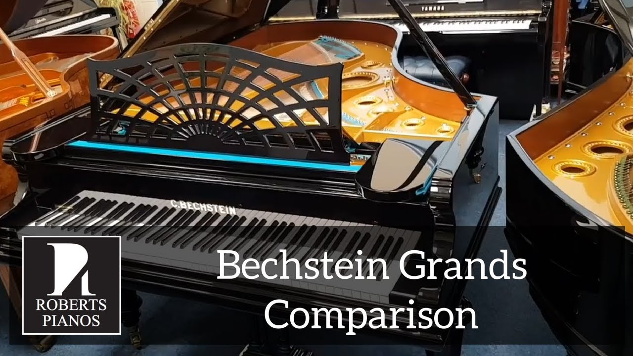 Comparison between fully restored 6ft 7in and 7ft 10in Bechstein grands