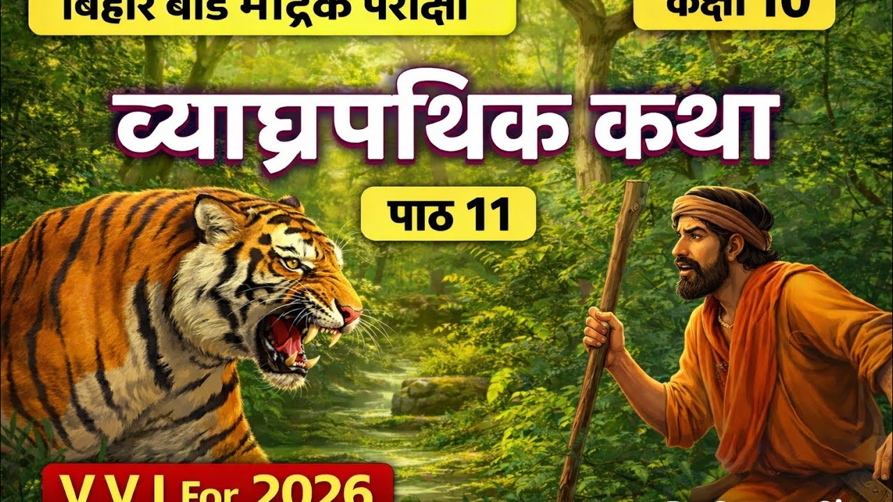 Sanskrit Chapter - 11 || व्याघ्र पथिक कथा || Bihar Board|| Class 10th|| @Sunnysirofficial24 ✅VVI✅