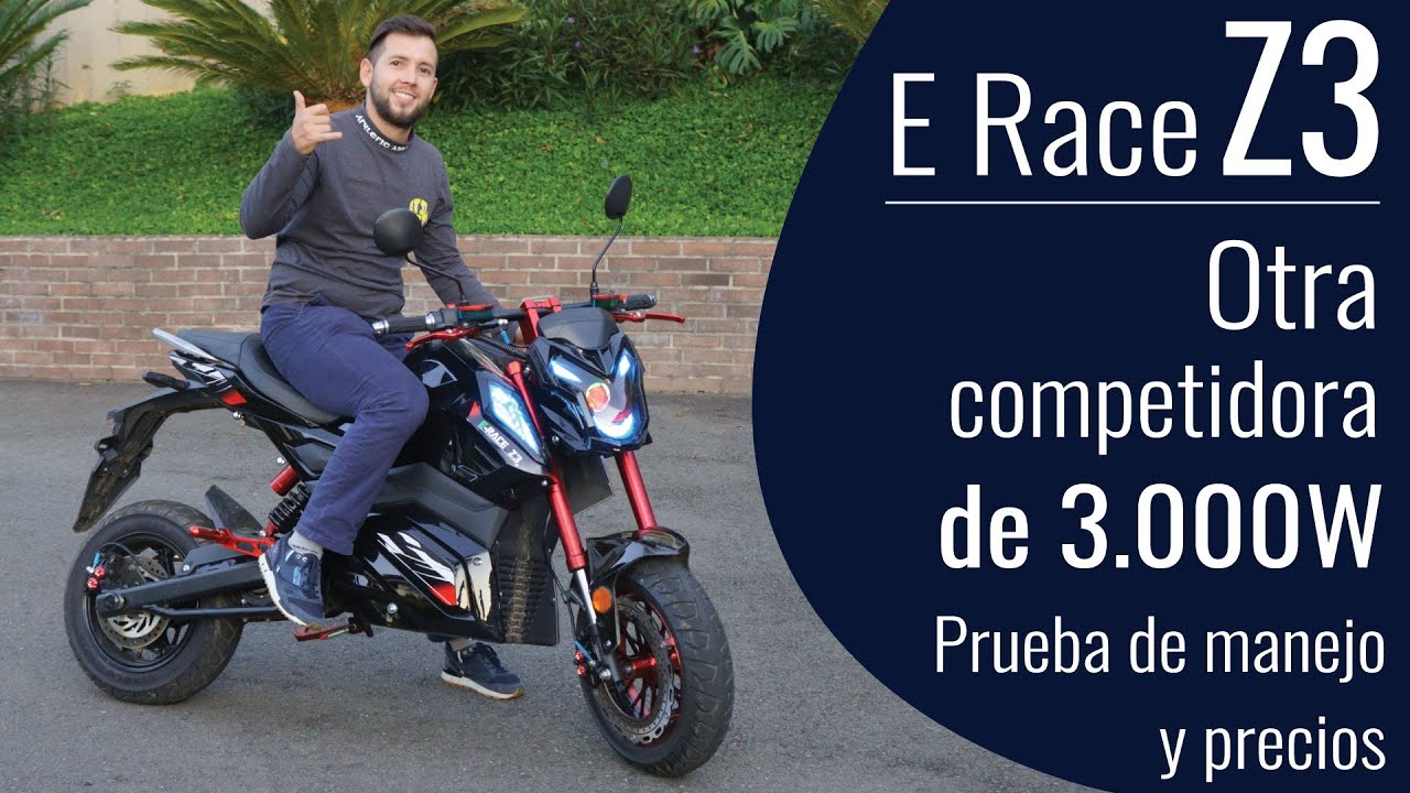 Moto eléctrica E Race Z3, llegó más y mejor competencia para el rango de los 3.000 vatios