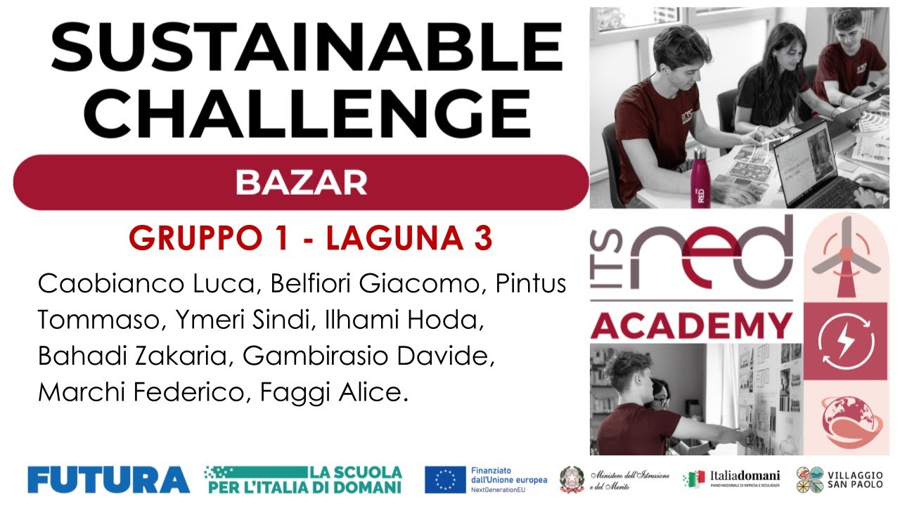 I progetti della ITS Sustainable Challenge 2025 | BAZAR- GRUPPO 1