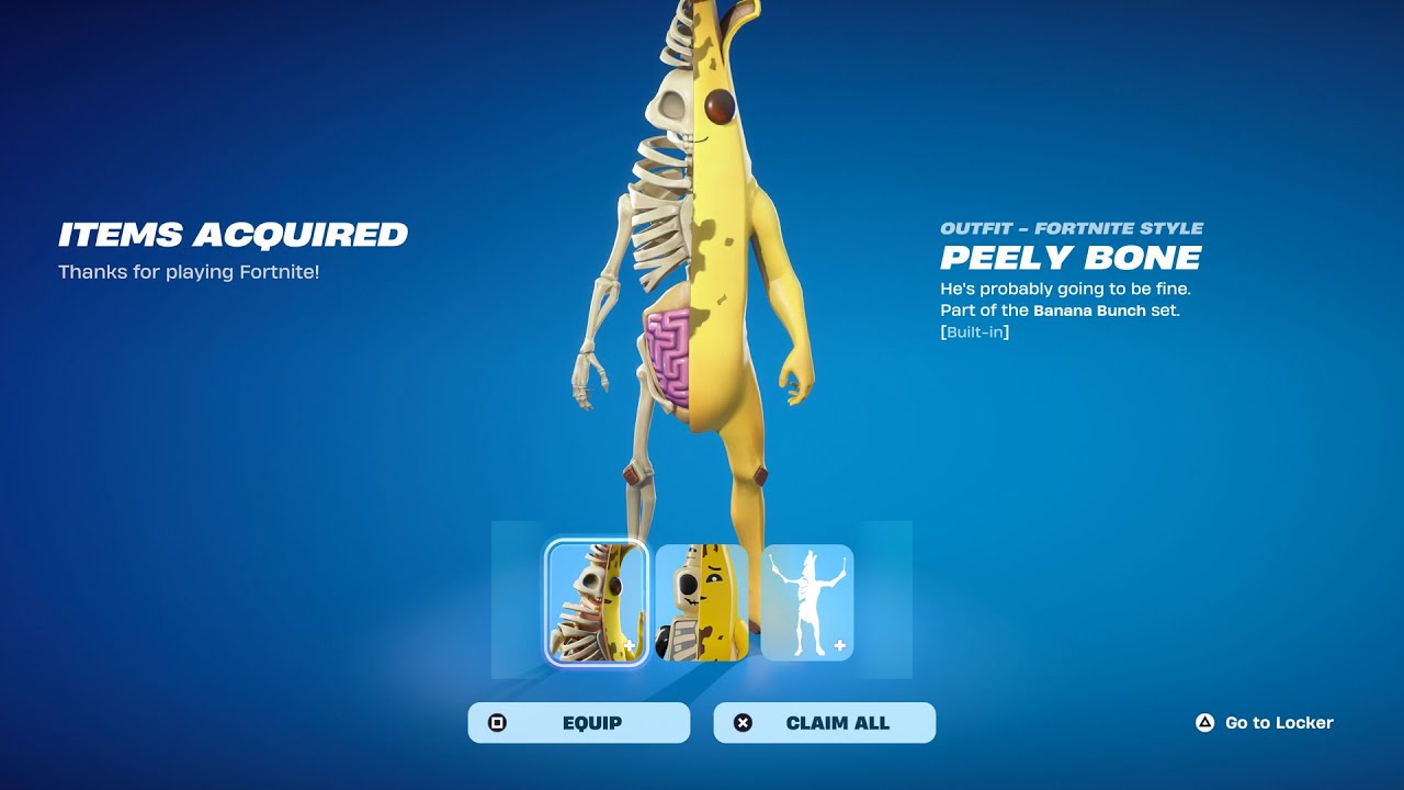 How To Get Peely Bone Skin NOW FREE In Fortnite (Unlocked LEGO Peely Bone Style)