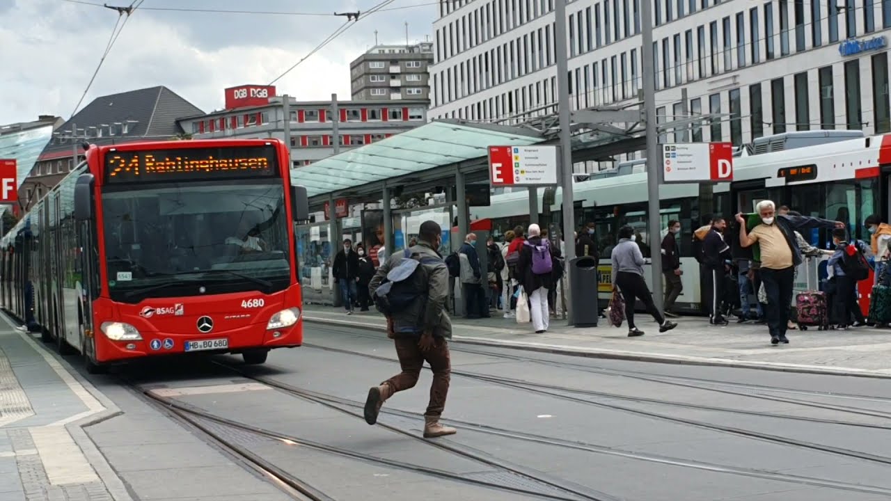 Bremen Hauptbahnhof  🚎🚖🚅 Central Station🌞 August 2021