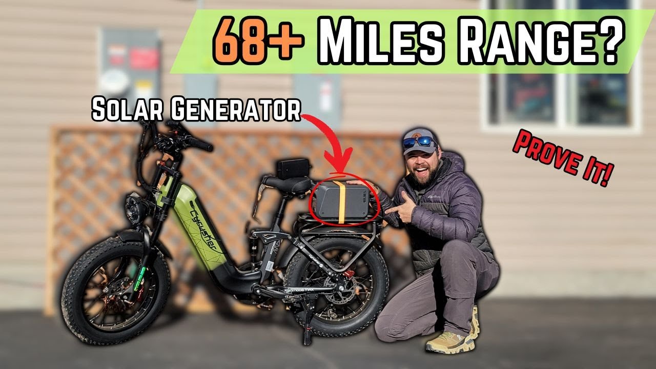 Cyrusher Kommoda 2.0 E-Bike Range Test with Solar Generator