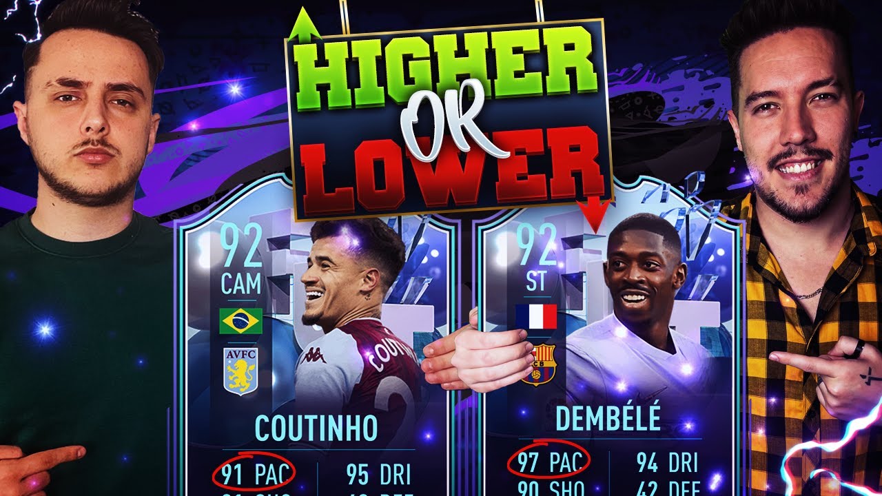 HIGHER or LOWER BATTLE ft. Sunzone ⚽🔥 FIFA 22