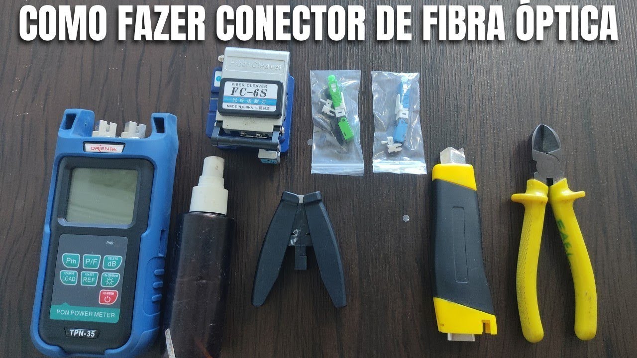 fibra &oacute;ptica como fazer conector