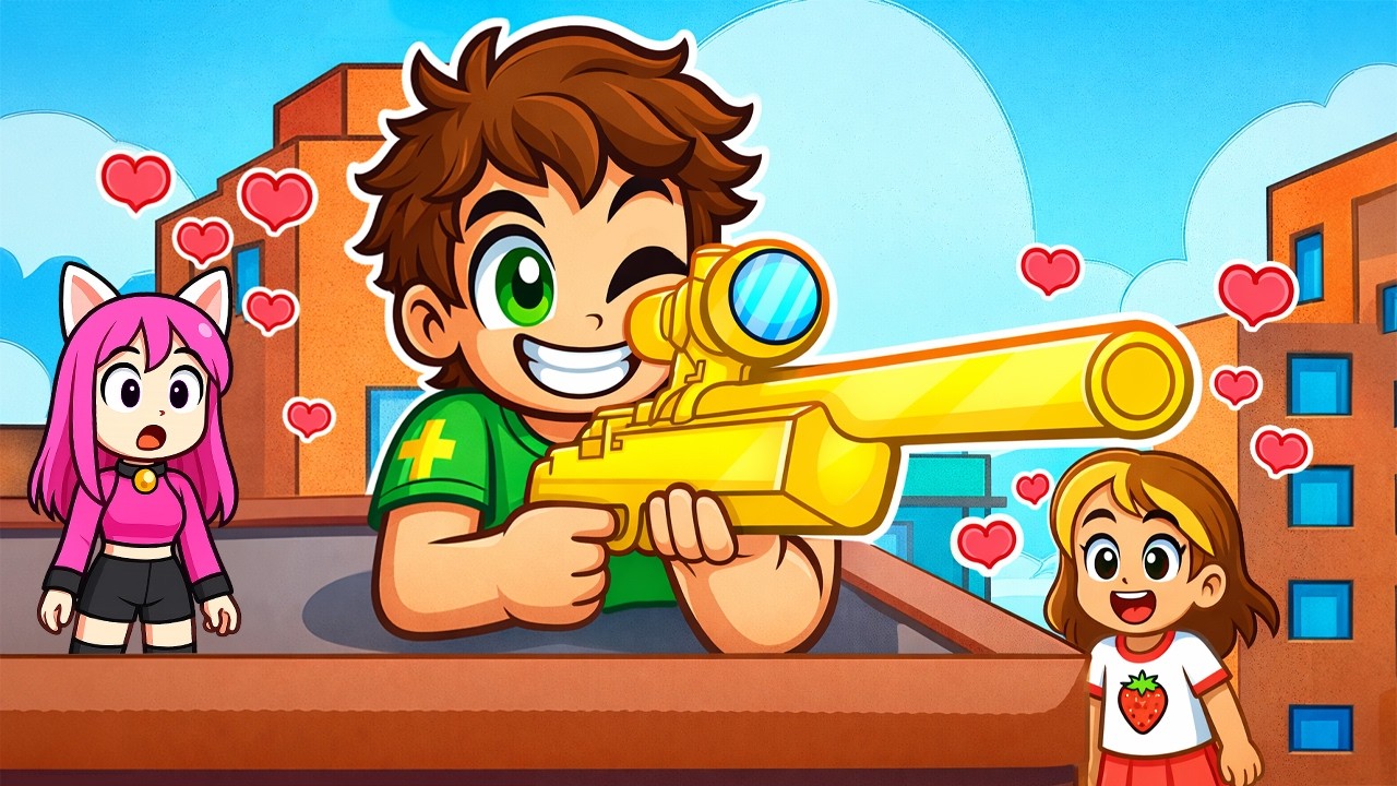 Devin Cel Mai BUN *SNIPER* si IMPRESIONEZ Fete pe ROBLOX...