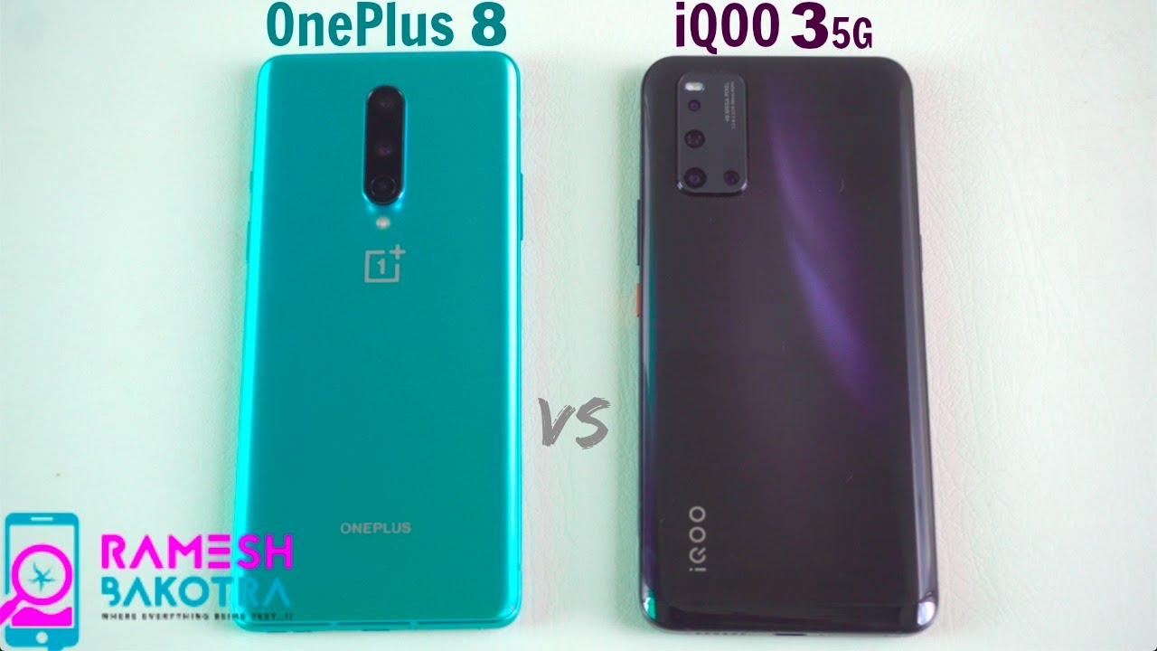 OnePlus 8 vs iQOO 3 5G SpeedTest and Camera Comparison