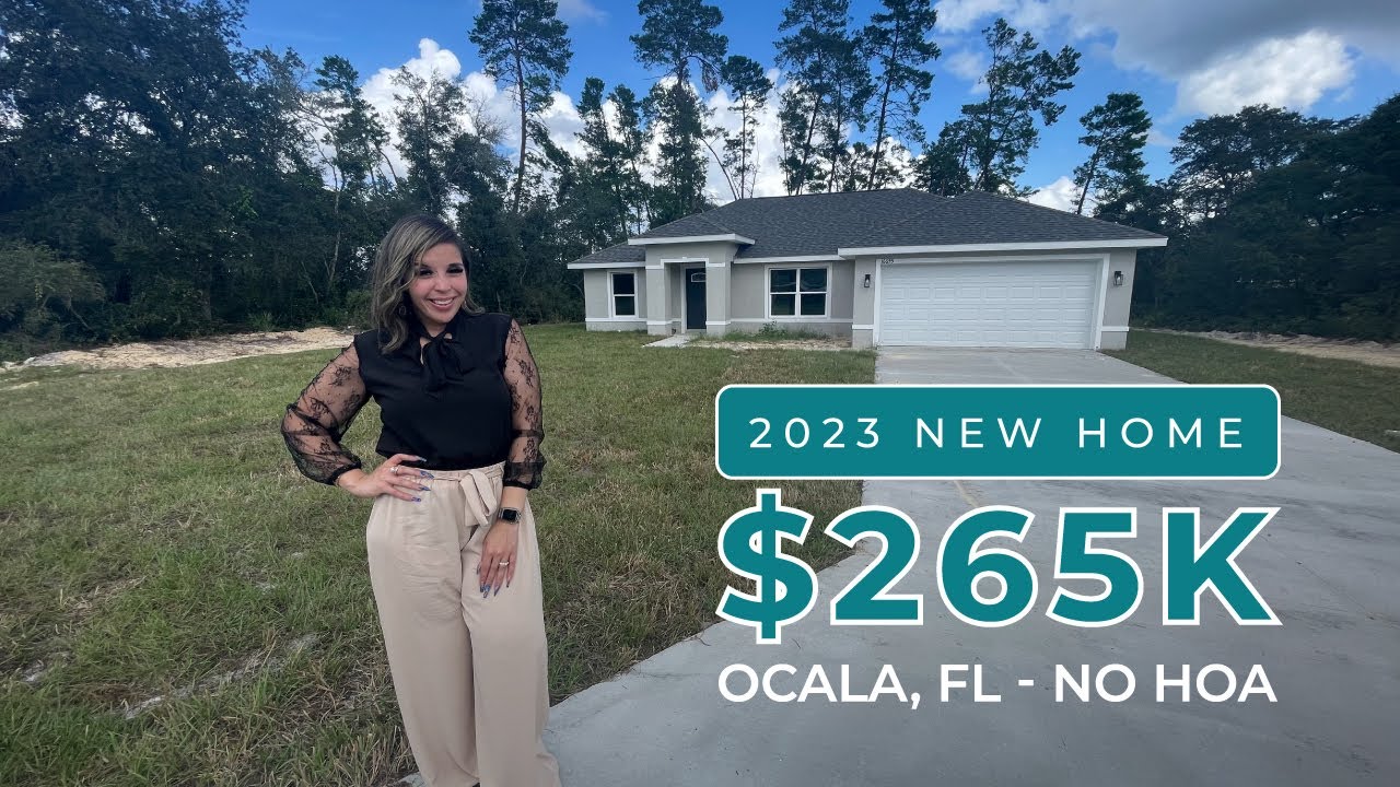 2023 Luxury AND Affordable New Home for under $265,000 in Ocala, FL | NO HOA | .25 ACRE | NO Carpets