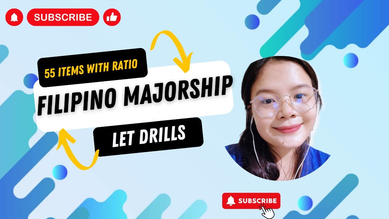 FILIPINO MAJORSHIP LET REVIEW DRILLS (55 ITEMS WITH RATIONALIZATION) | NEW CURRICULUM | Teacher Dang