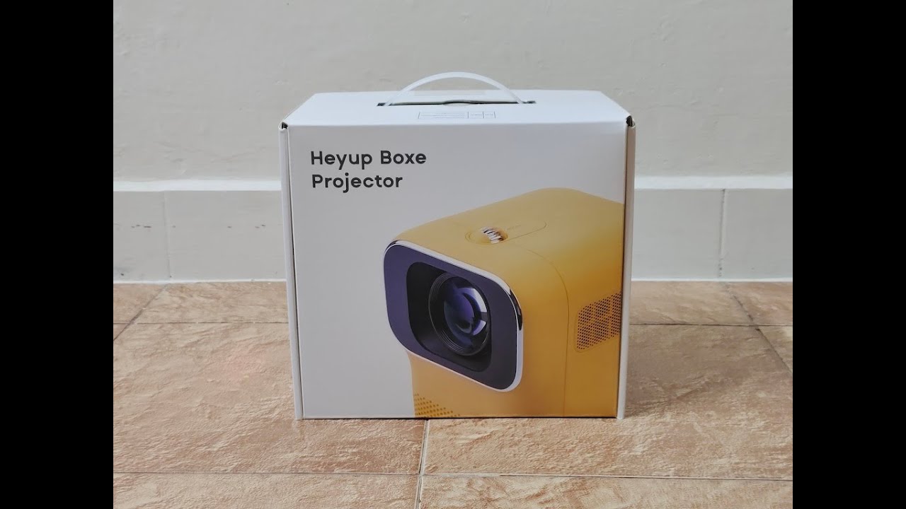 HeyUp Boxe 1080P Cute Compact Rechargeable Portable Projector Unboxing, Setup & Review!