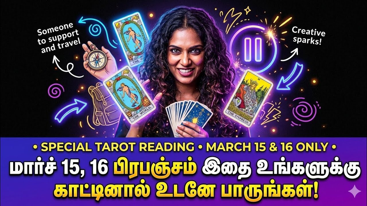 🧿 | மார்ச் 15, 16-ல் இதை பார்த்தால் பிரபஞ்சம் உங்களுக்கு சொல்லும் ரகசியம்! 🌌 தடைகள் விலகும் நேரம்!