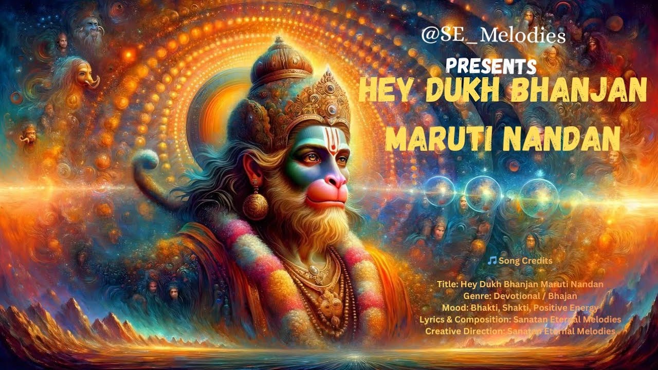 Hey Dukh Bhanjan Maruti Nandan 🙏 | Soulful Hanuman Bhajan | Bhakti Song @SE_Melodies 