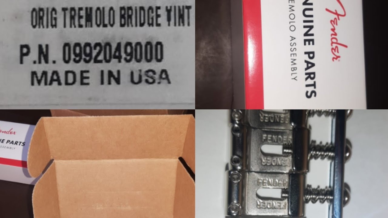 New Arrive & Unboxing!! 🇺🇲 American Fender Bridge Vintage Original Tremolo !! 🦖🦖🎸🎸👑👑🌍🇸🇪🇺🇲🎶🎵 