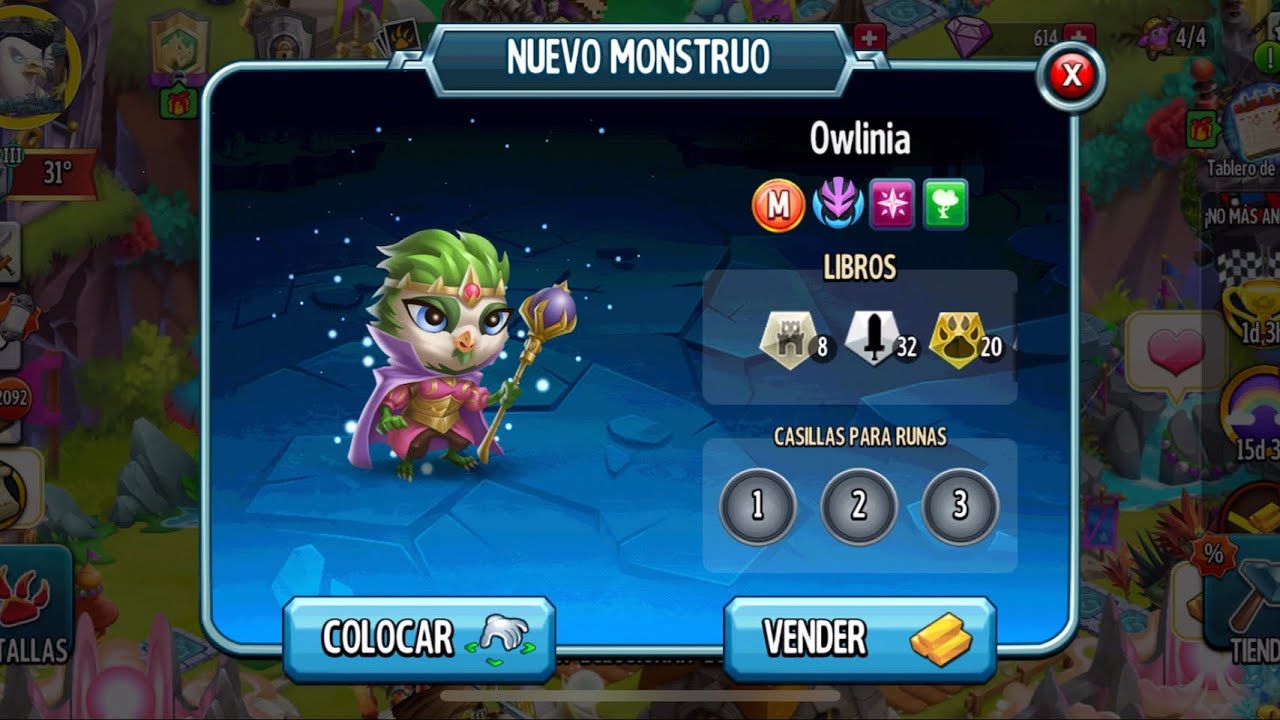Owlinia(eclosi&oacute;n)-Monster Legends