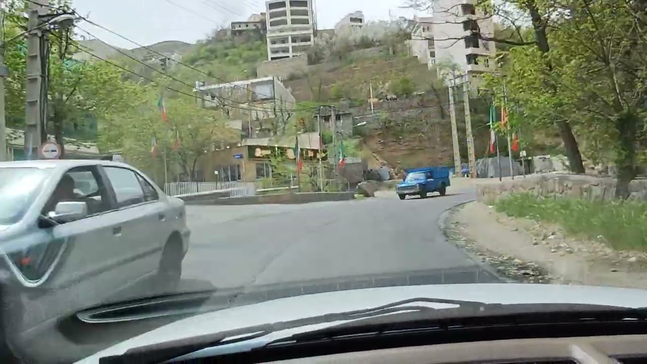 جاده زیبای اوشان فشم و میگون درکانال شهر زیبا و توریستی لواسان