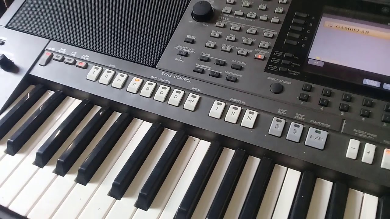 gambelan versi keyboard yamaha psr s970