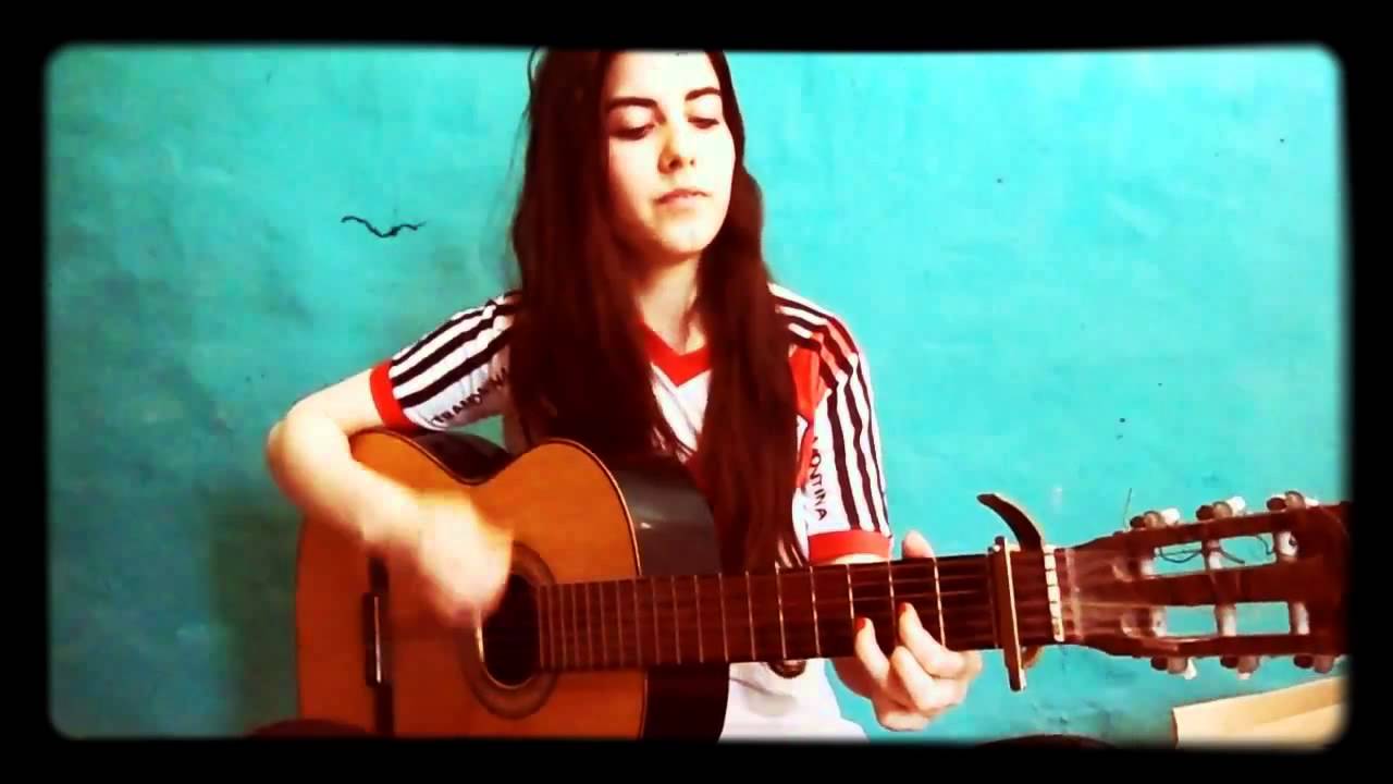 Canción de cancha River Plate con guitarra