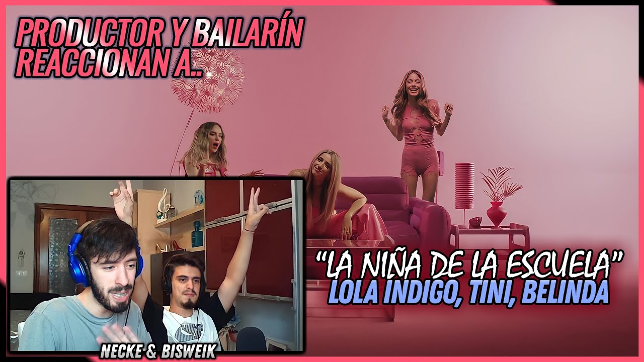 Lola Indigo, TINI, Belinda - Niña de la Escuela | 🌟 Reacción Productor y Bailarín 🌟 | #NeckeYBisweik