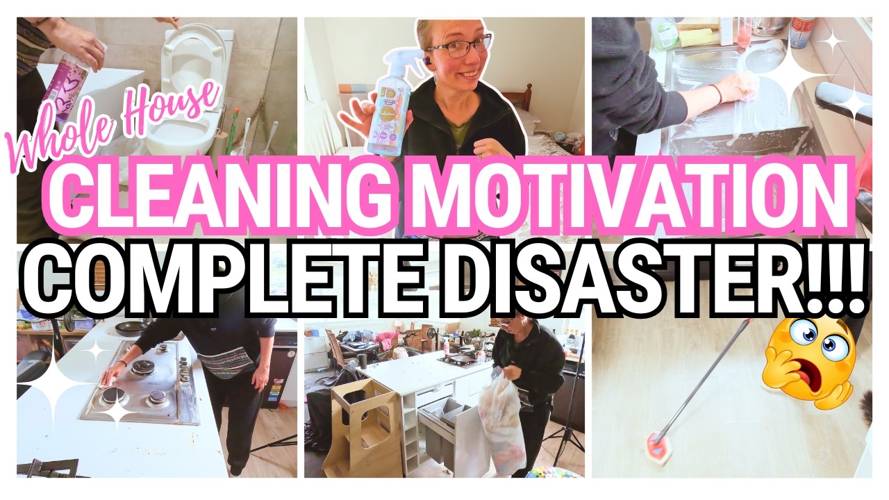 *NEW* ✨😍 COMPLETE DISASTER CLEANING MOTIVATION//CLEAN WITH ME//WHOLE HOUSE CLEANING MOTIVATION