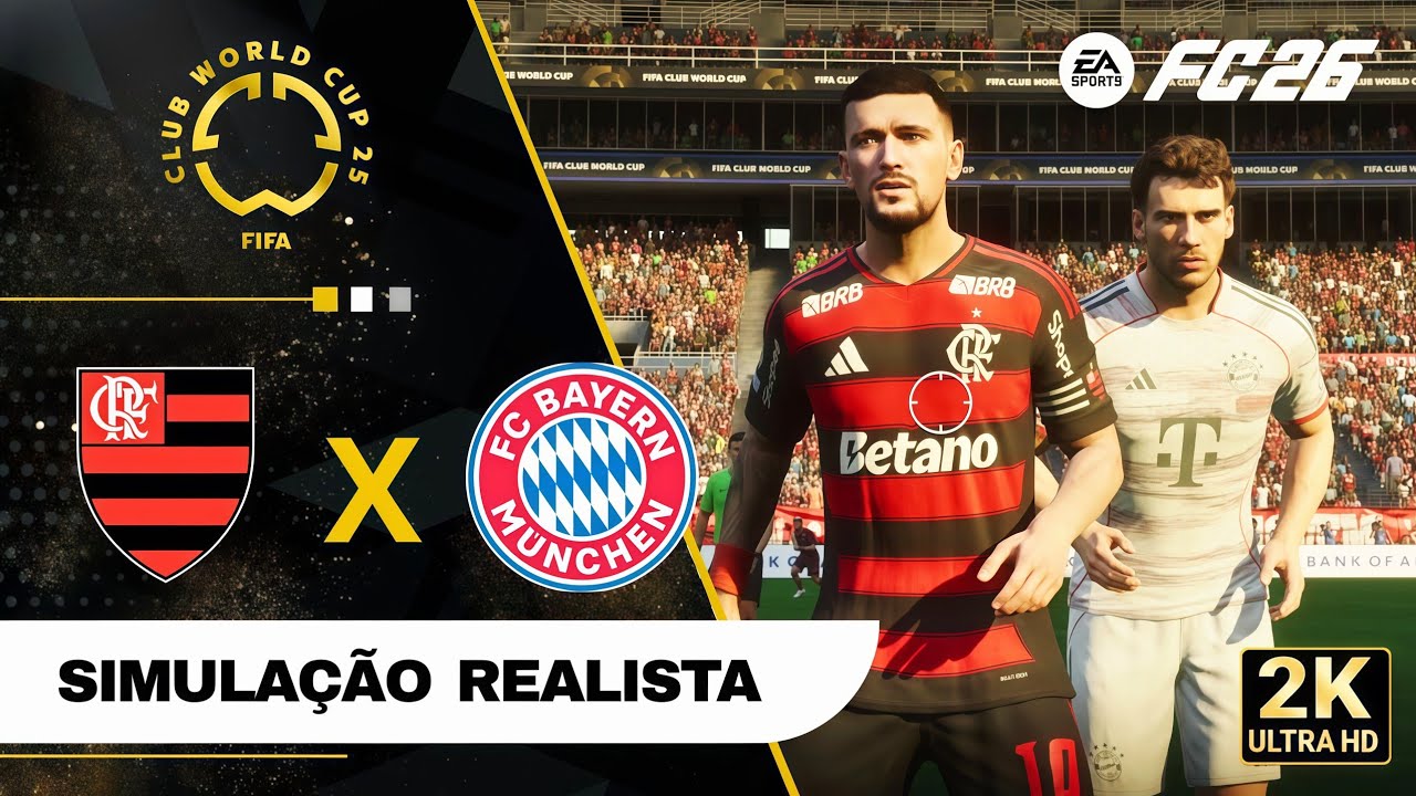 FC 26 - FLAMENGO X BAYERN DE MUNIQUE | FINAL Super Mundial de Clubes | Simulação [2K ULTRA HD 60FPS]