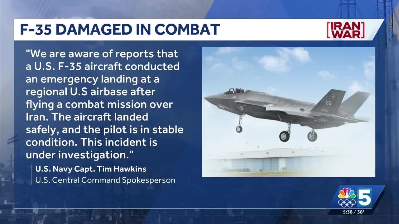 F-35 jet makes emergency landing in Middle East; VTANG members all accounted for
