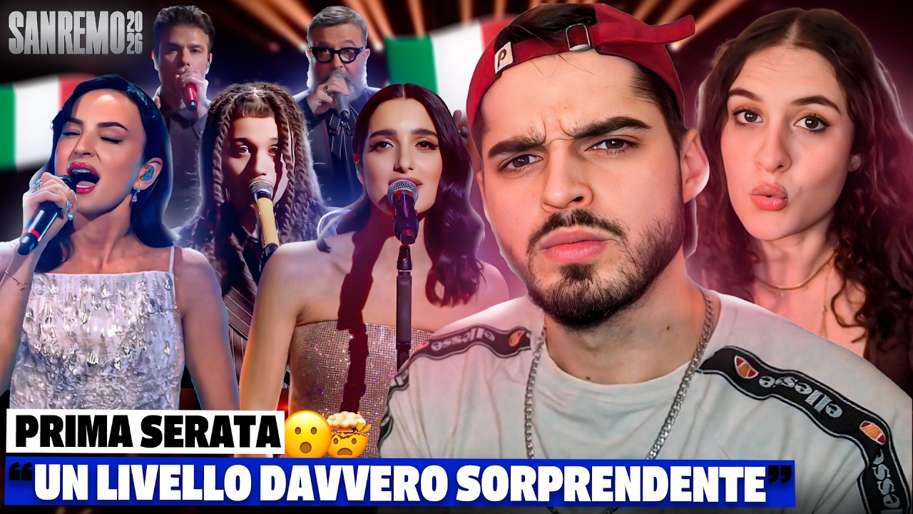 SANREMO 2026 PRIMA SERATA 🇮🇹 Reacción a las 30 Canciones con una ITALIANA | Spanish Guy Reacts