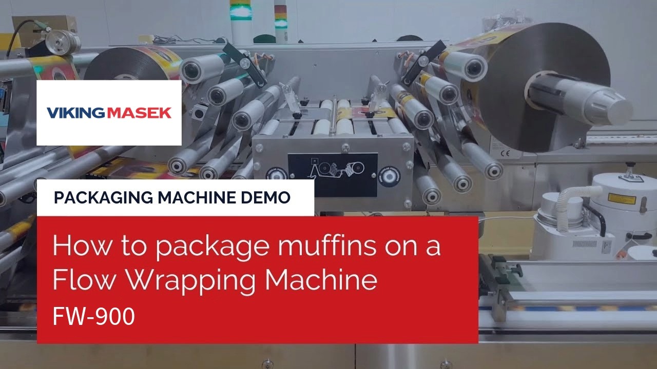 How to package muffins on a Viking Masek Flow Wrapping Machine FW-900