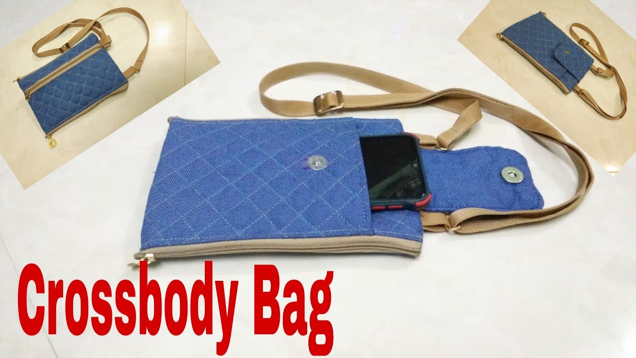 DIY: Designer Crossbody Bag, Sling Bag Tutorial From Old Jeans By Anamika Mishra.....