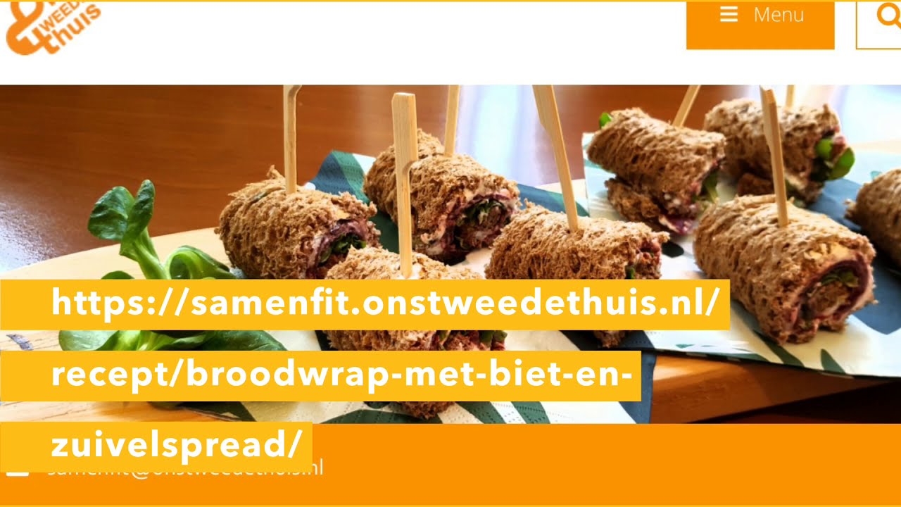 Broodwrap met biet en zuivelspread