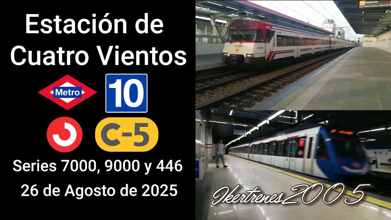Metro de Madrid L10 y Renfe Cercanías C5 | Estación de Cuatro Vientos 