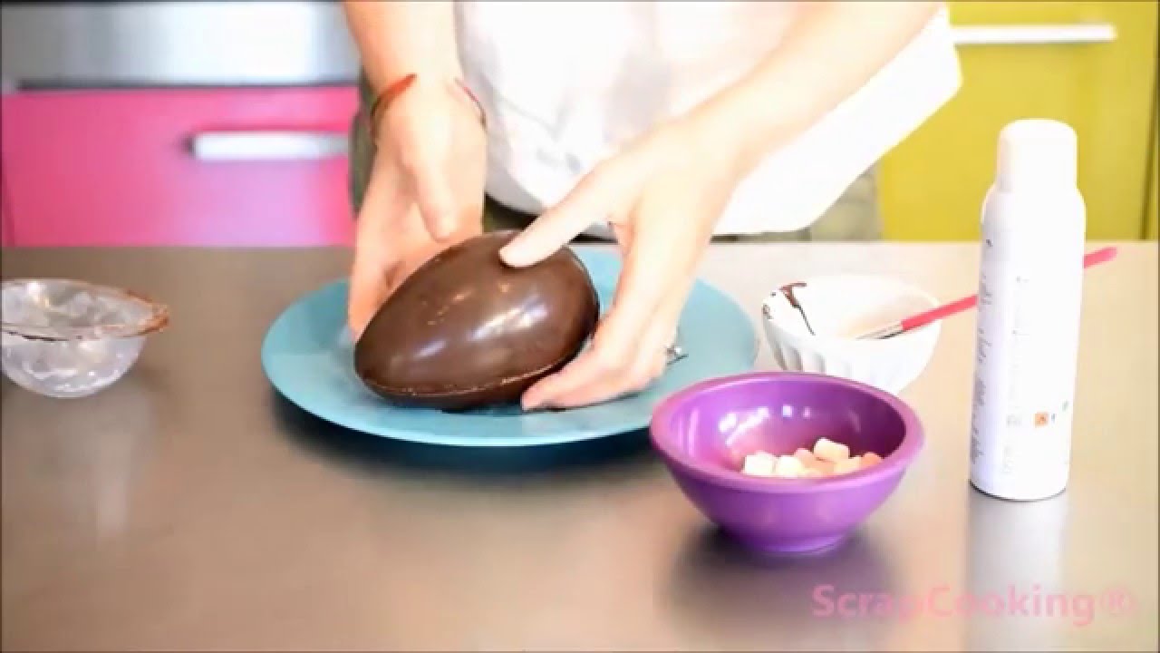Comment faire un oeuf de Pâques en chocolat ? - SCRAPCOOKING®